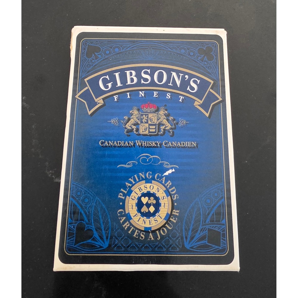 VTG Gibson's Finest Canadian Whisky Playing Cards